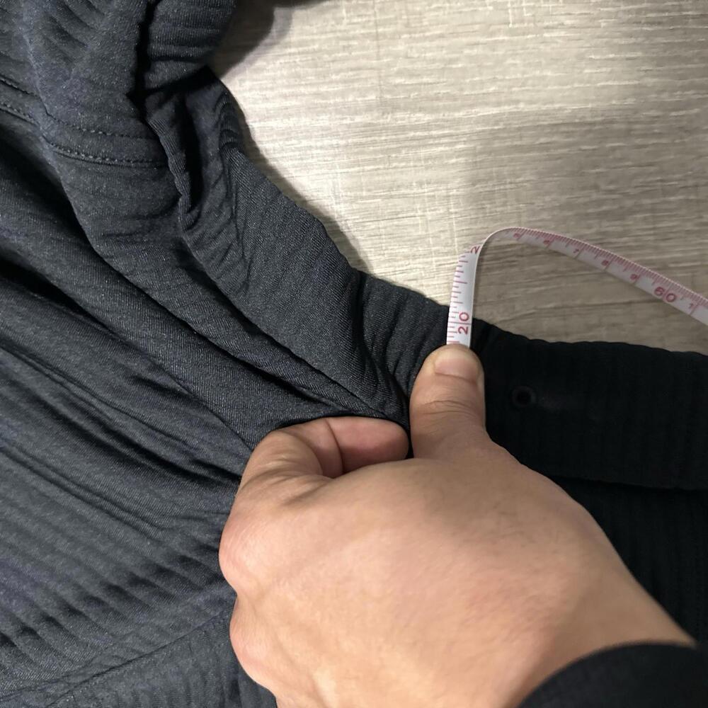 Nike Dri-Fit Fleece Ribbed Knit Training Hoodie Black DV9821-010 Size Small Men - Picture 7 of 7